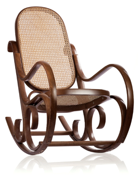 SCHAUKELSTUHL - Rocking chair with armrests by Wiener GTV Design - view 3